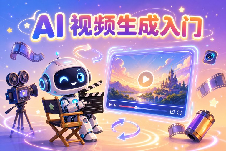 AI 视频生成入门：工具选型、「文→图→视频」工作流与实战技巧