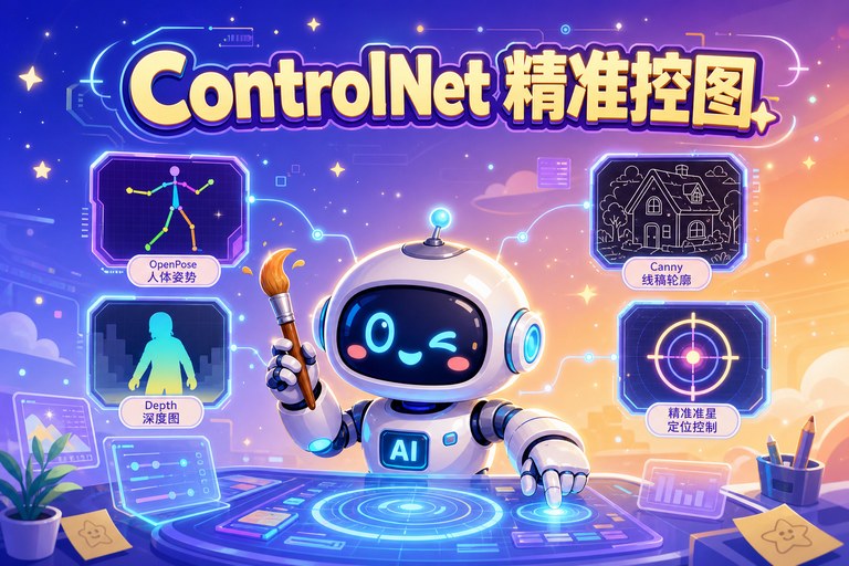 ControlNet 精准控图入门:让 AI 绘画从抽卡走向可控