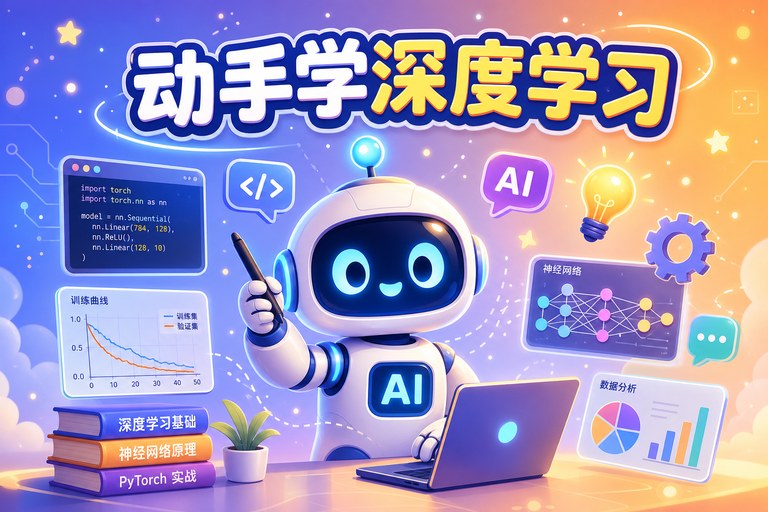 《动手学深度学习（D2L）— 李沐主导的中文开源深度学习教材》