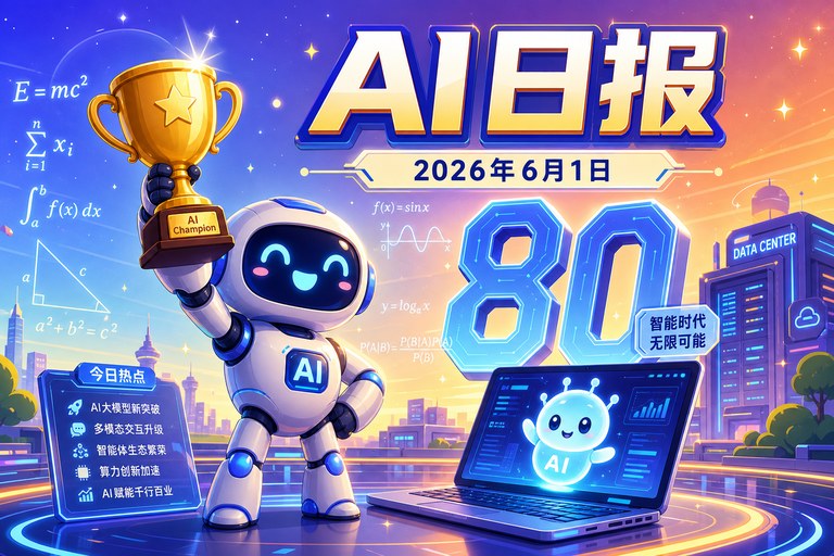 AI 日报 | 2026年06月01日(周一):OpenAI解决80年数学难题、SoftBank投750亿欧元建法国AI数据中心
