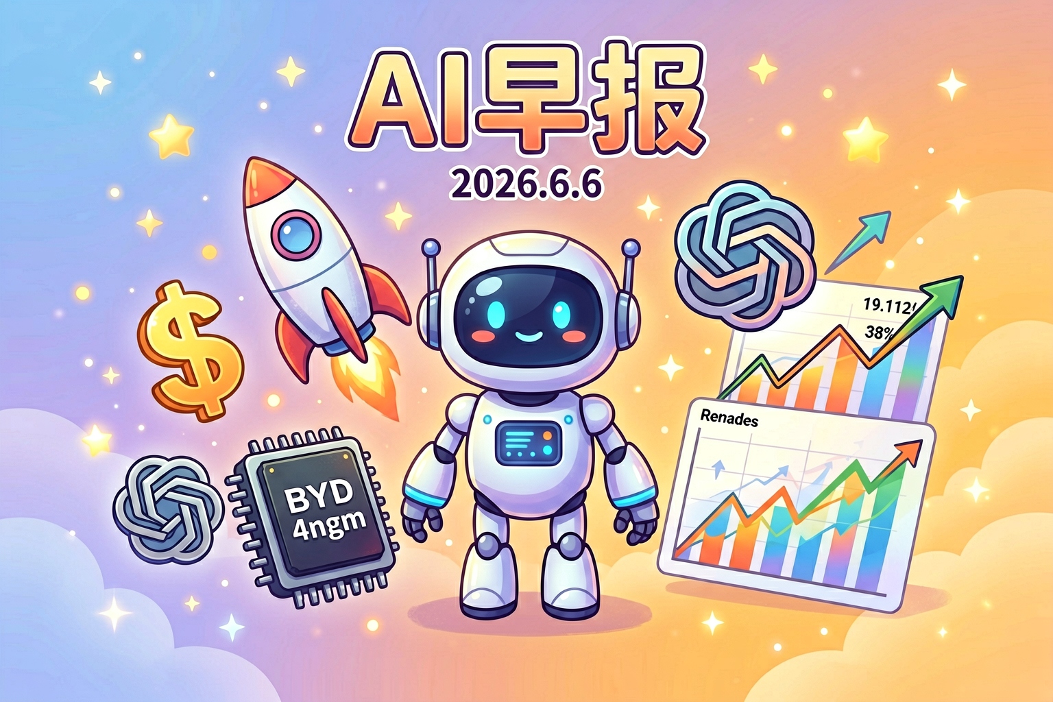 AI 早报 | 2026年6月6日(周六):谷歌每月付SpaceX 9.2亿美元算力、BYD发布首款4nm智驾芯片