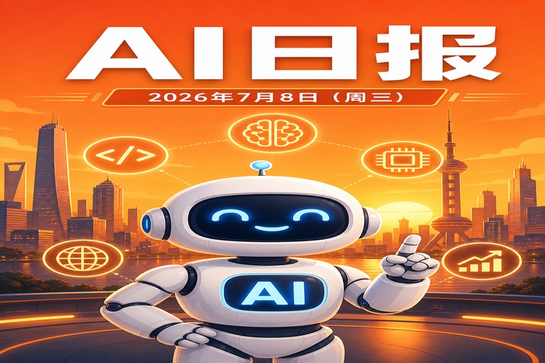 AI早报 | 2026年7月8日(周三):DeepSeek自研AI芯片、中国模型OpenRouter占比超30%